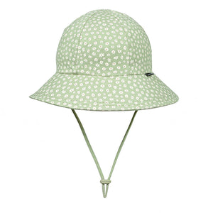 Kids Ponytail Bucket Sun Hat | Floral Grace