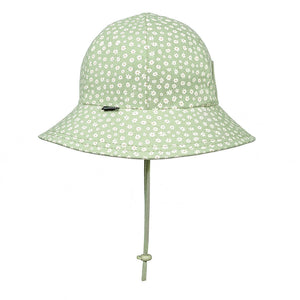 Kids Ponytail Bucket Sun Hat | Floral Grace