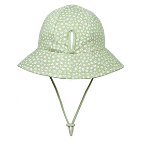 Kids Ponytail Bucket Sun Hat | Floral Grace