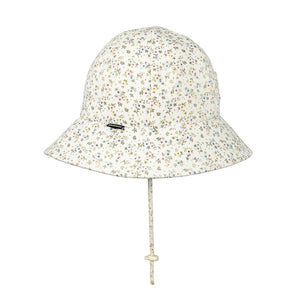 Kids Ponytail Bucket Sun Hat | Floral Charlotte