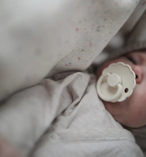 Daisy Silicone Pacifier | Bright White