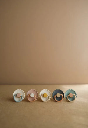 Daisy Silicone Pacifier | Colorblock Acorn