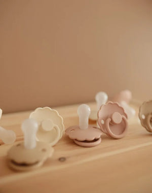 Daisy Silicone Pacifier | Colorblock Acorn