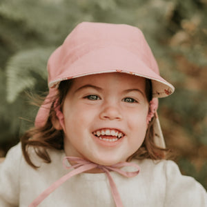 Baby Reversible Flap Sun Hat | Primrose / Rosa