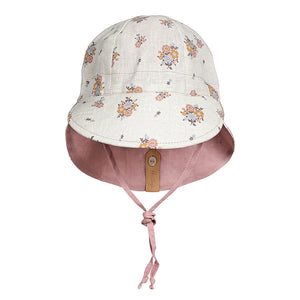 Baby Reversible Flap Sun Hat | Primrose / Rosa