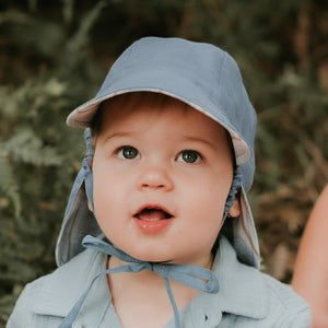 Baby Reversible Flap Sun Hat | Spencer / Steele