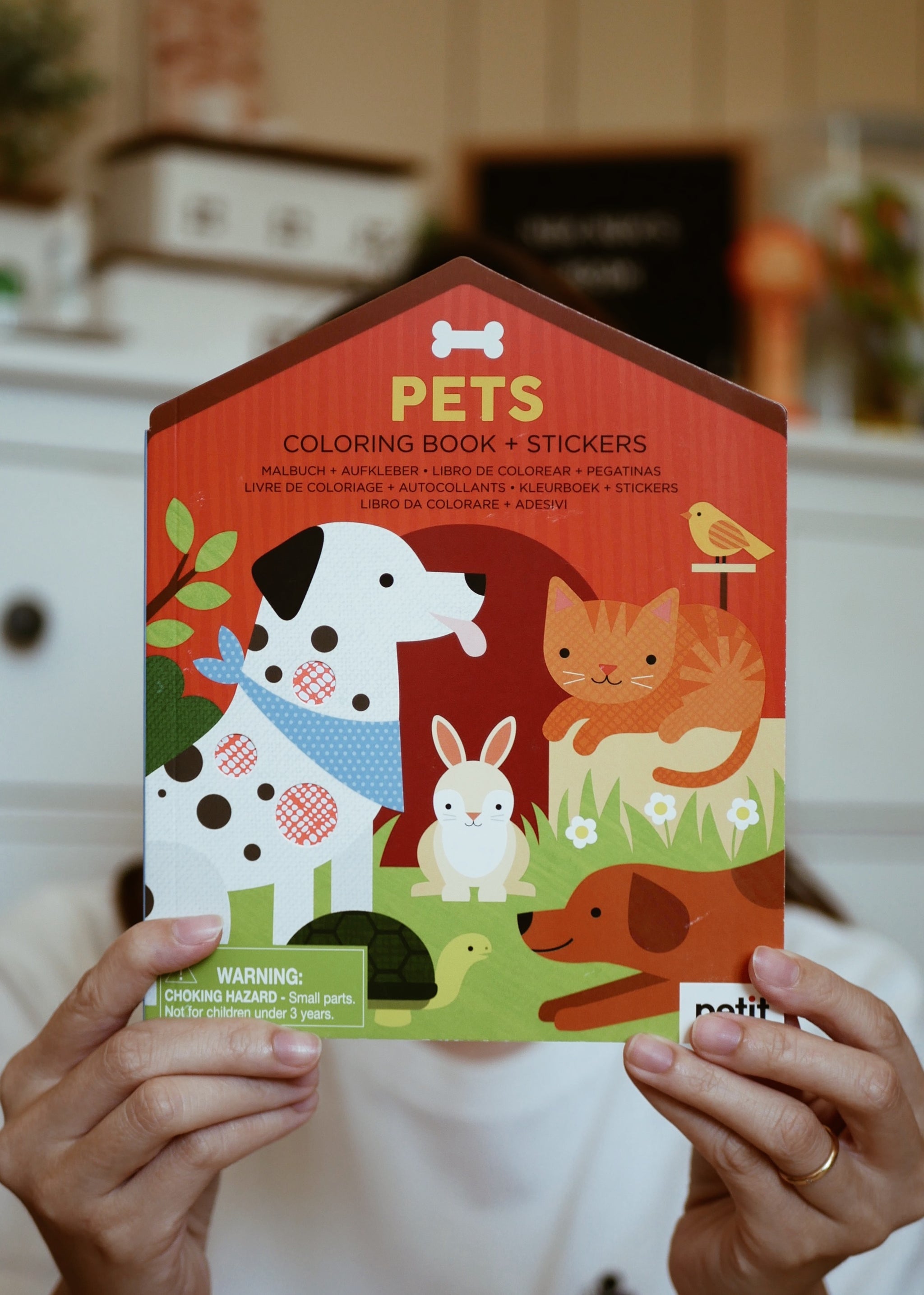 Petit Collage Pets Coloring Book With Stickers - Animal Activity Book For Kids Ages 4+ - View #8