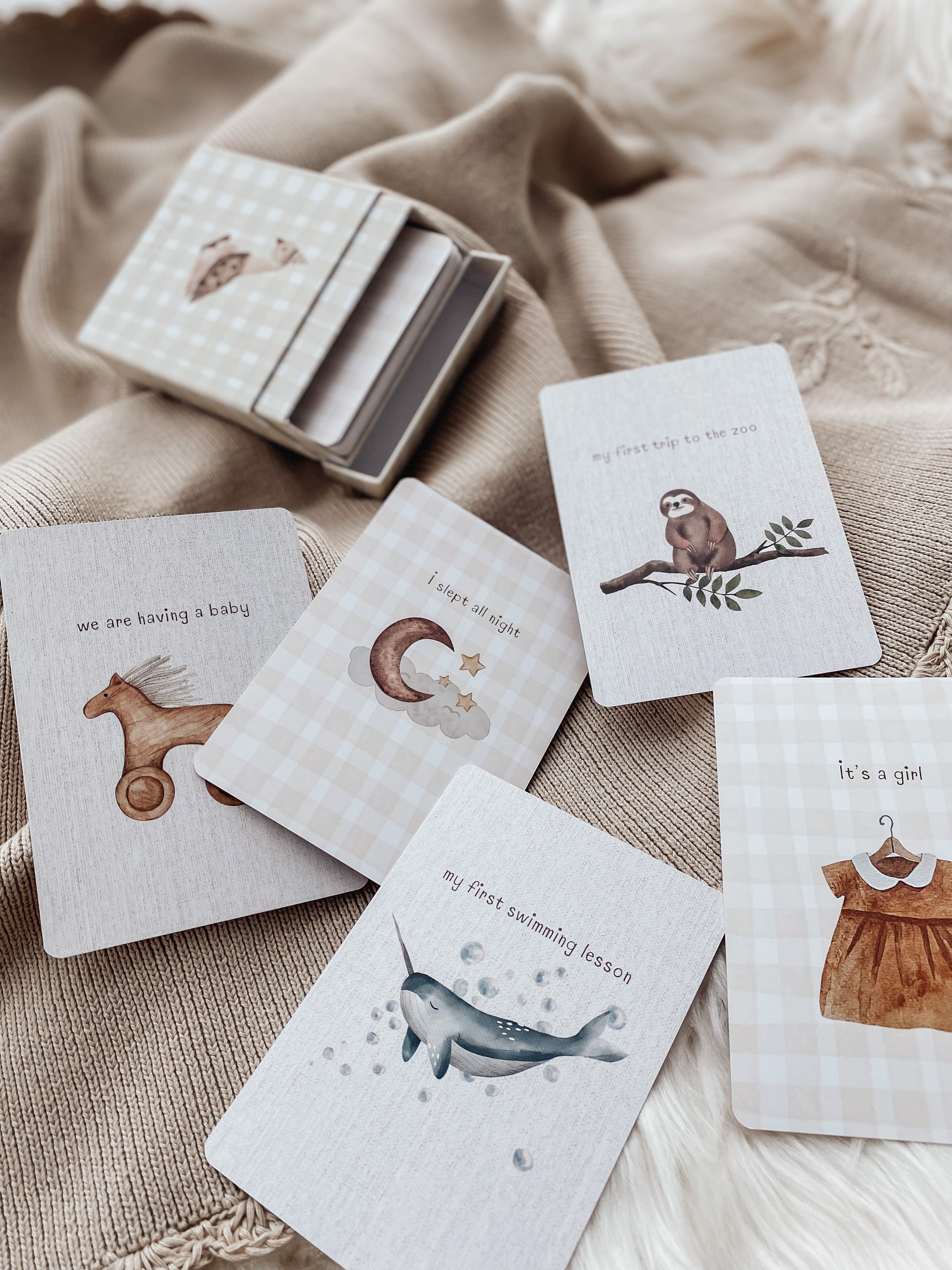Whimsical Baby Milestone Cards