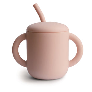 Open image in slideshow, Mushie Silicone Training Cup + Straw
