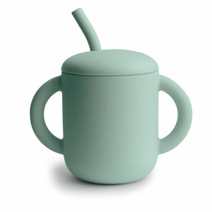 Open image in slideshow, Mushie Silicone Training Cup + Straw
