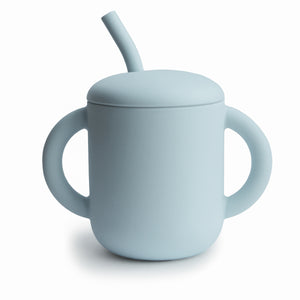 Open image in slideshow, Mushie Silicone Training Cup + Straw
