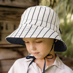 Kids Reversible Bucket Sun Hat | Alex / Indigo