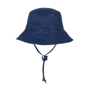 Kids Reversible Bucket Sun Hat | Alex / Indigo