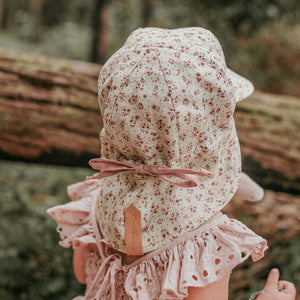 Baby Reversible Flap Sun Hat | Ruby / Rosa