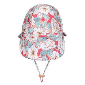 Swim Legionnaire Flap Hat | Hibiscus