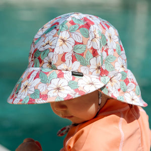 Open image in slideshow, Swim Legionnaire Flap Hat | Hibiscus
