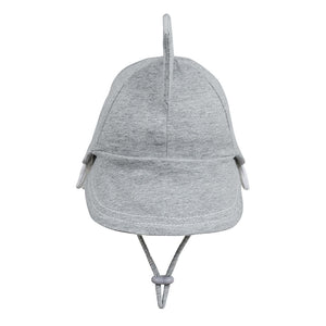 Baby Legionnaire Flap Sun Hat | Shark - Grey Marle