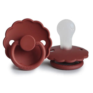 Open image in slideshow, Daisy Silicone Pacifier | Baked Clay
