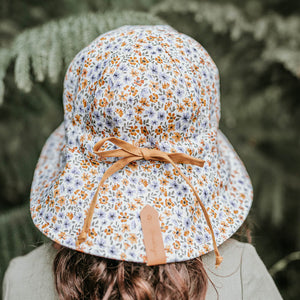 Open image in slideshow, Girls Reversible Panelled Bucket Sun Hat | Meredith/ Maize
