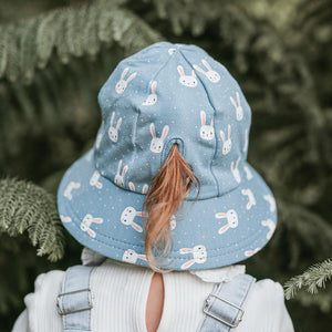 Kids Ponytail Bucket Sun Hat | Bunny