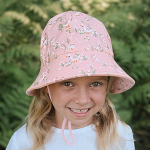 Kids Ponytail Bucket Sun Hat | Quackers