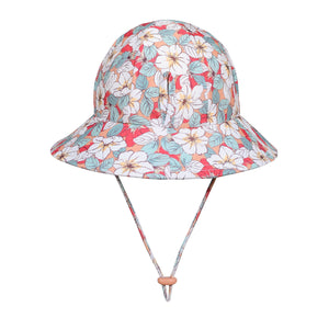 Swim Ponytail Bucket Hat | Hibiscus