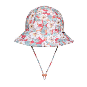 Swim Ponytail Bucket Hat | Hibiscus