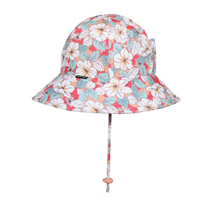 Swim Ponytail Bucket Hat | Hibiscus