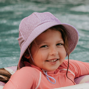 Swim Ponytail Bucket Hat | Lila