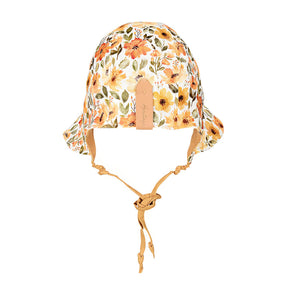 Baby Reversible Ruffle Bonnet | Margaret / Maize