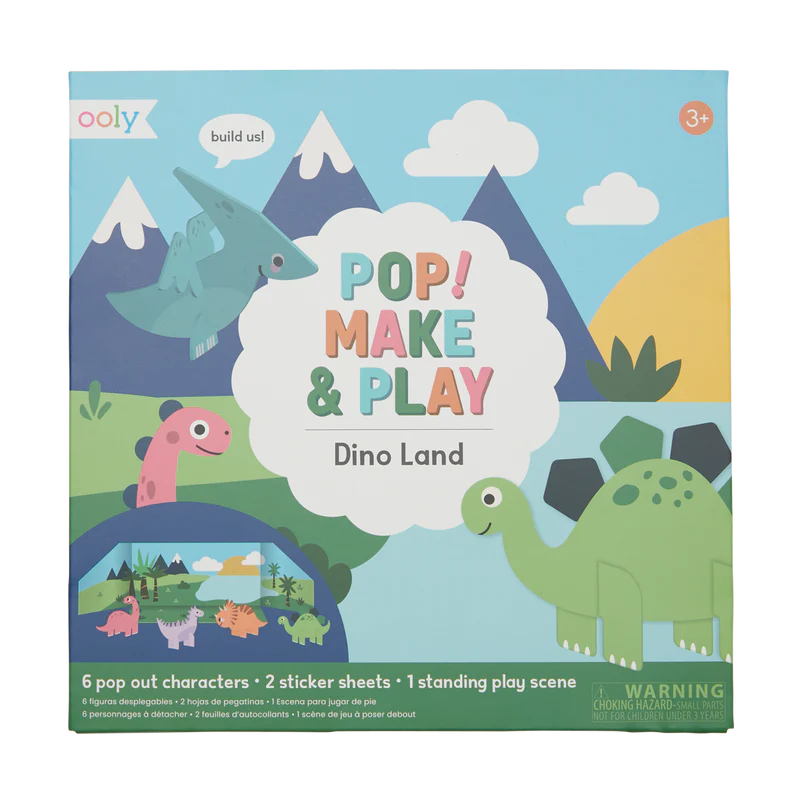 Pop Make and Play Activity Scene Dino Land www.dawnanddaisy