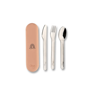 Open image in slideshow, Cutlery Set with Silicone Case
