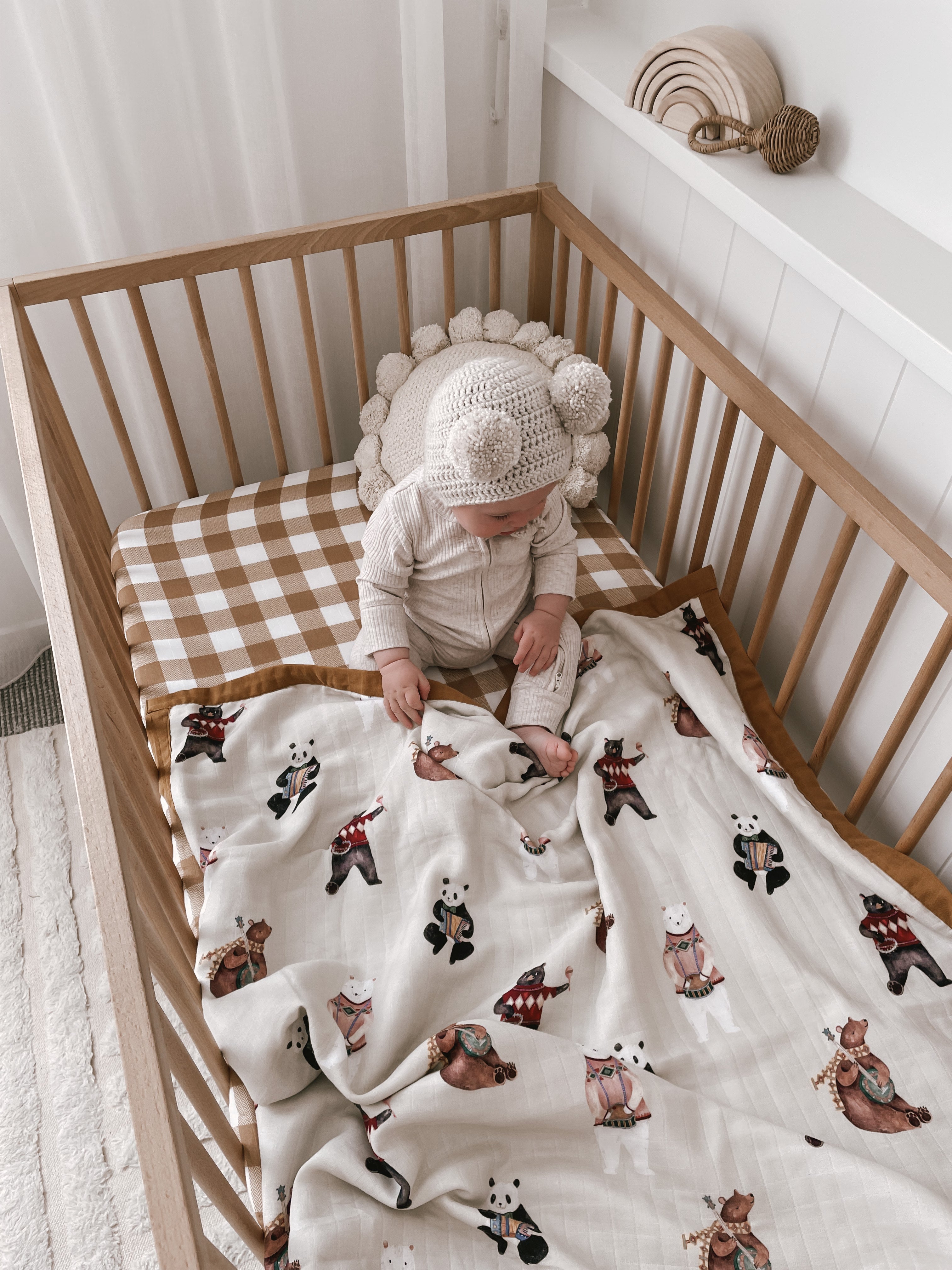 Cot Quilt | Musical Ted AW22